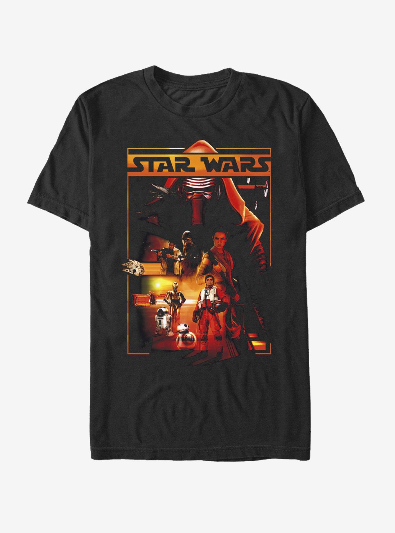 Star Wars Kylo Ren Character Group T-Shirt, BLACK, hi-res
