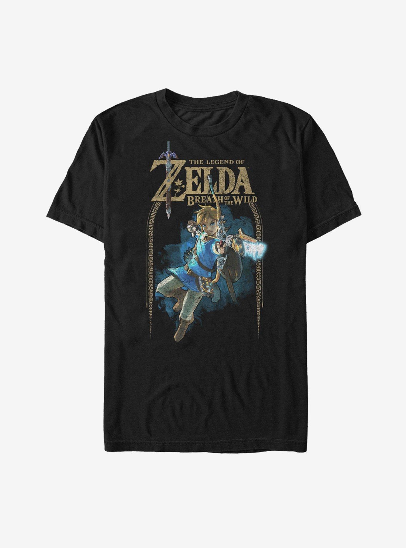 Nintendo Legend of Zelda Breath of the Wild Arch T-Shirt - BLACK