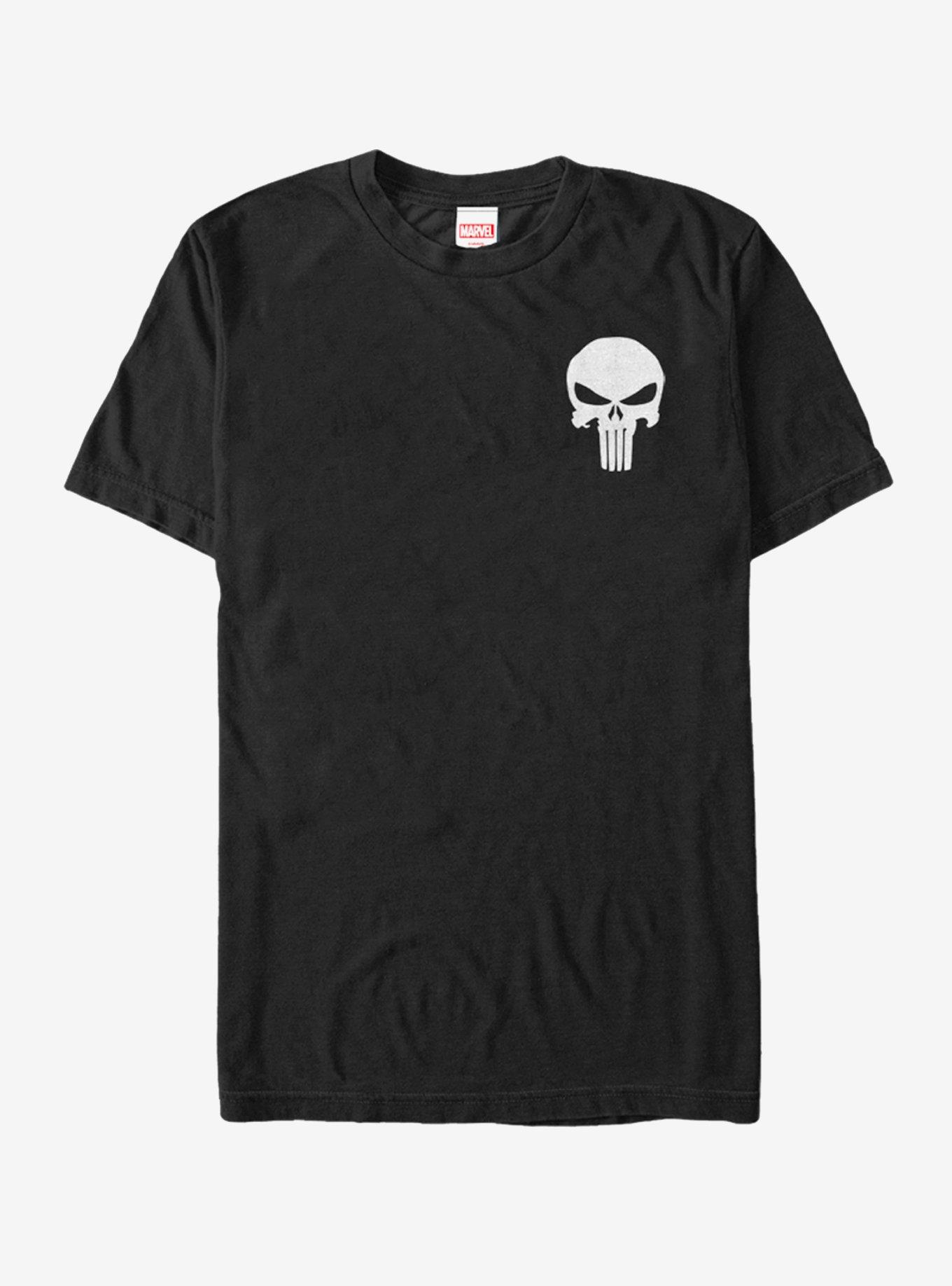 Marvel The Punisher Classic Skull Symbol T-Shirt, BLACK, hi-res