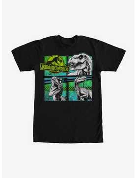 Jurassic World T. Rex And Velociraptors T-Shirt, , hi-res