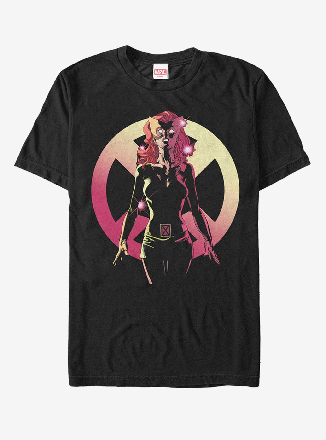 Marvel X-Men Jean Grey Logo T-Shirt, BLACK, hi-res