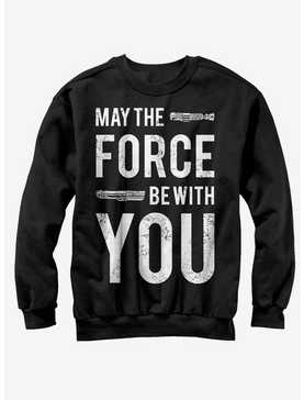 Star Wars May the Force Be With You Lightsaber Sweatshirt, , hi-res