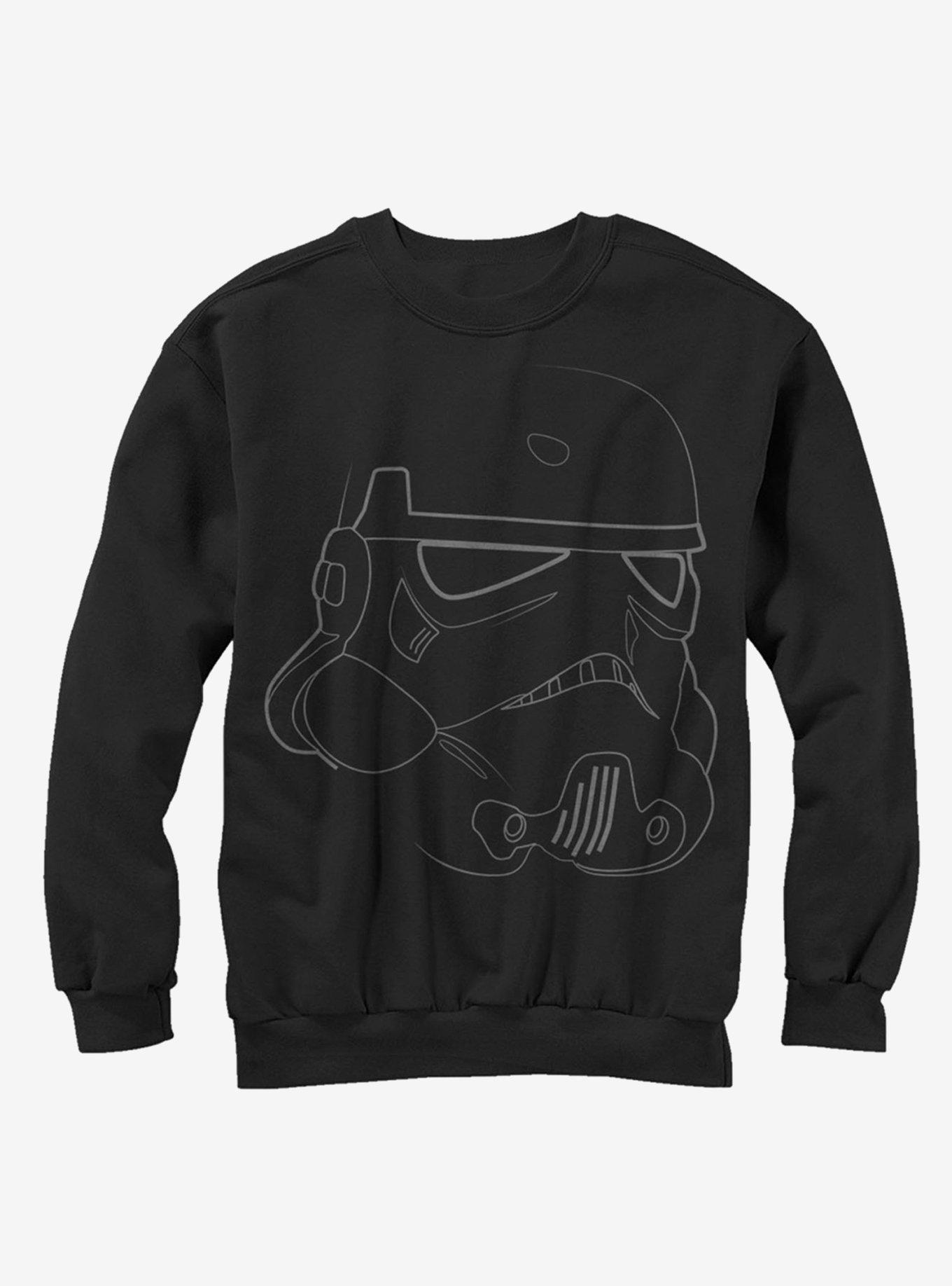 Star Wars Stormtrooper Outline Sweatshirt, BLACK, hi-res