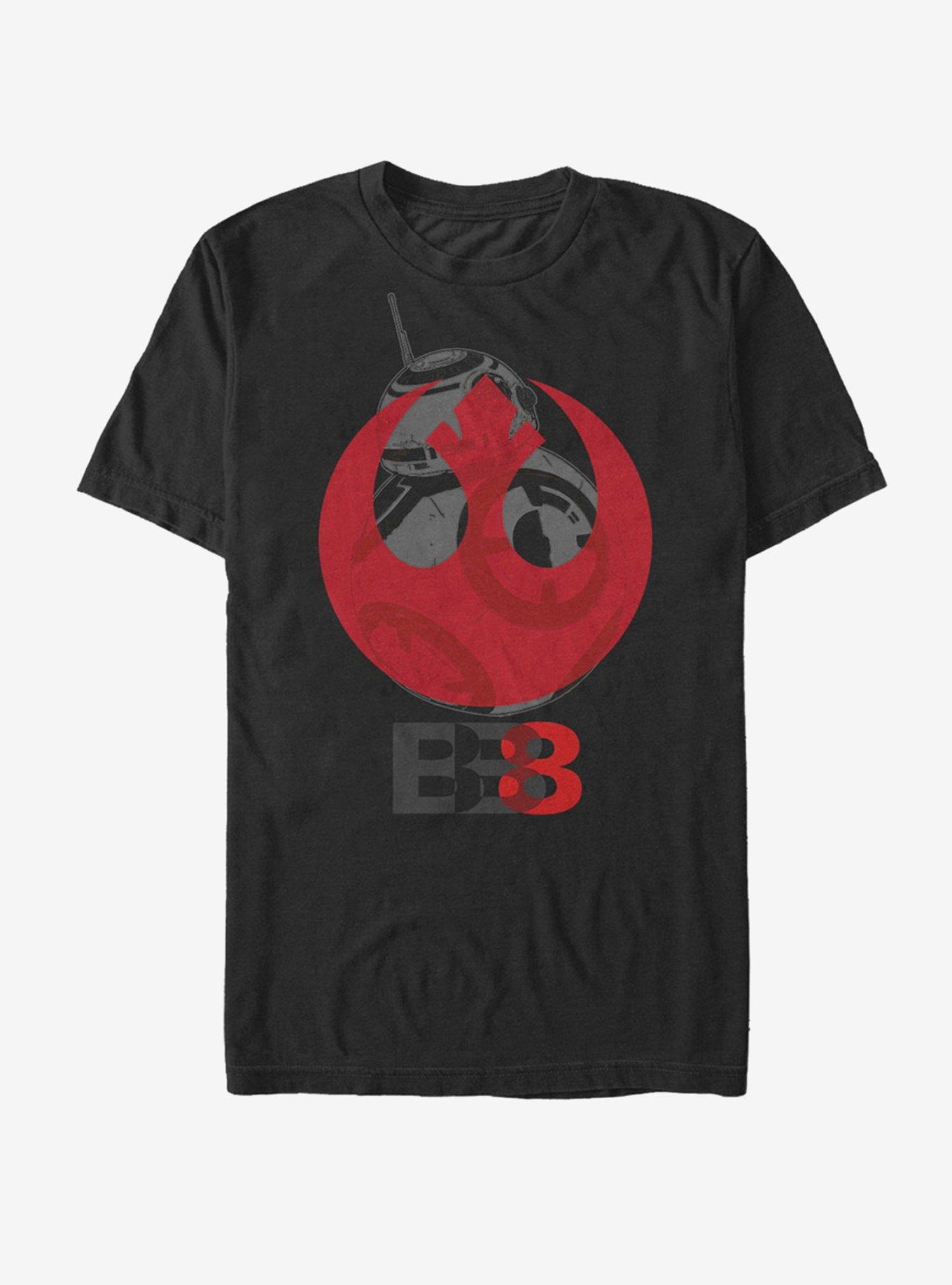 Star Wars BB-8 Rebel Emblem T-Shirt, BLACK, hi-res