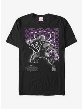 Marvel Black Panther Purple Geometric Pattern T-Shirt, , hi-res