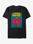 Star Wars C-3PO Trading Card T-Shirt, BLACK, hi-res