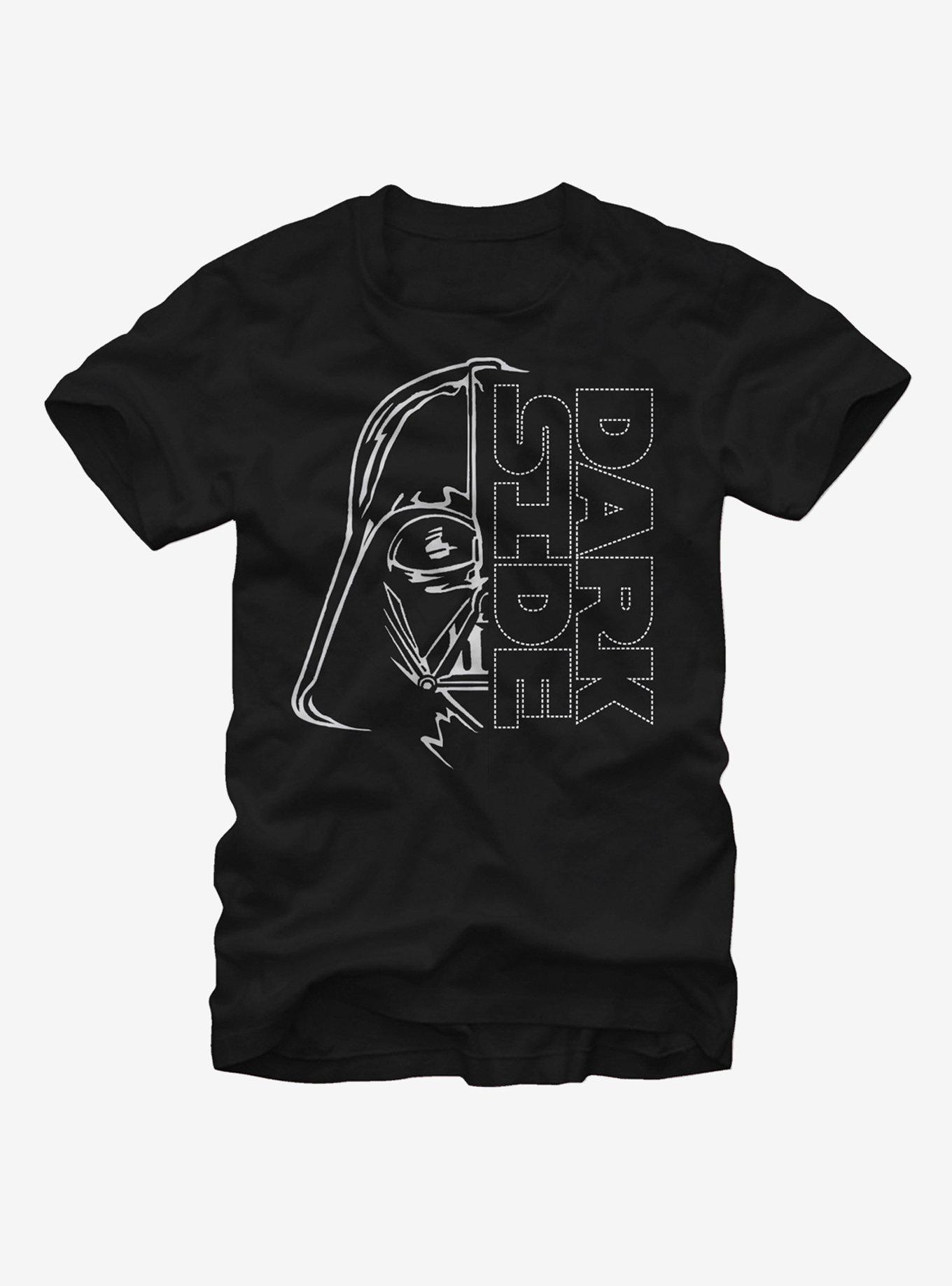 Star Wars Darth Vader Dark Side Two Face T-Shirt, BLACK, hi-res