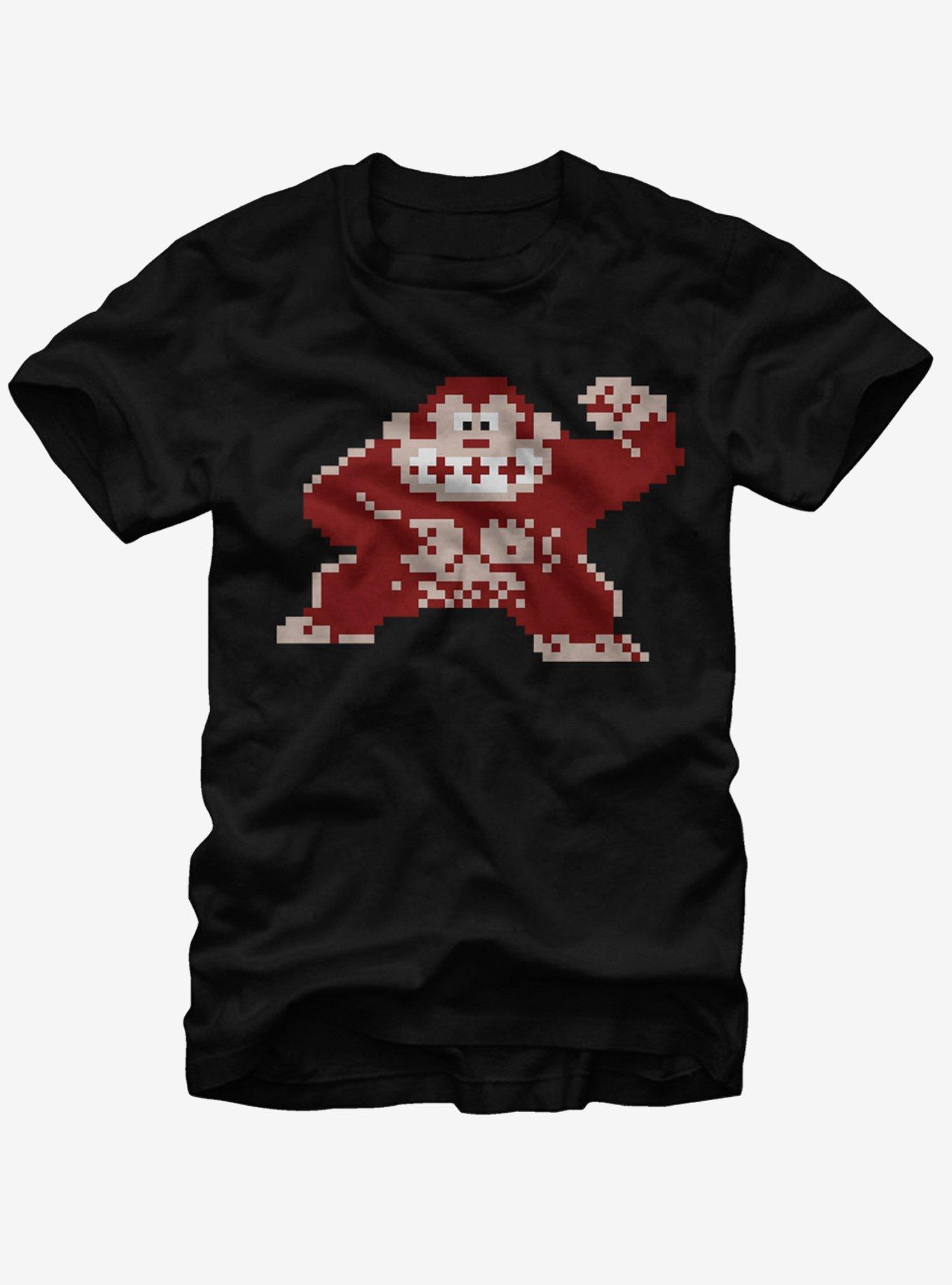 Nintendo Donkey Kong Pixelated Pose T-Shirt, BLACK, hi-res