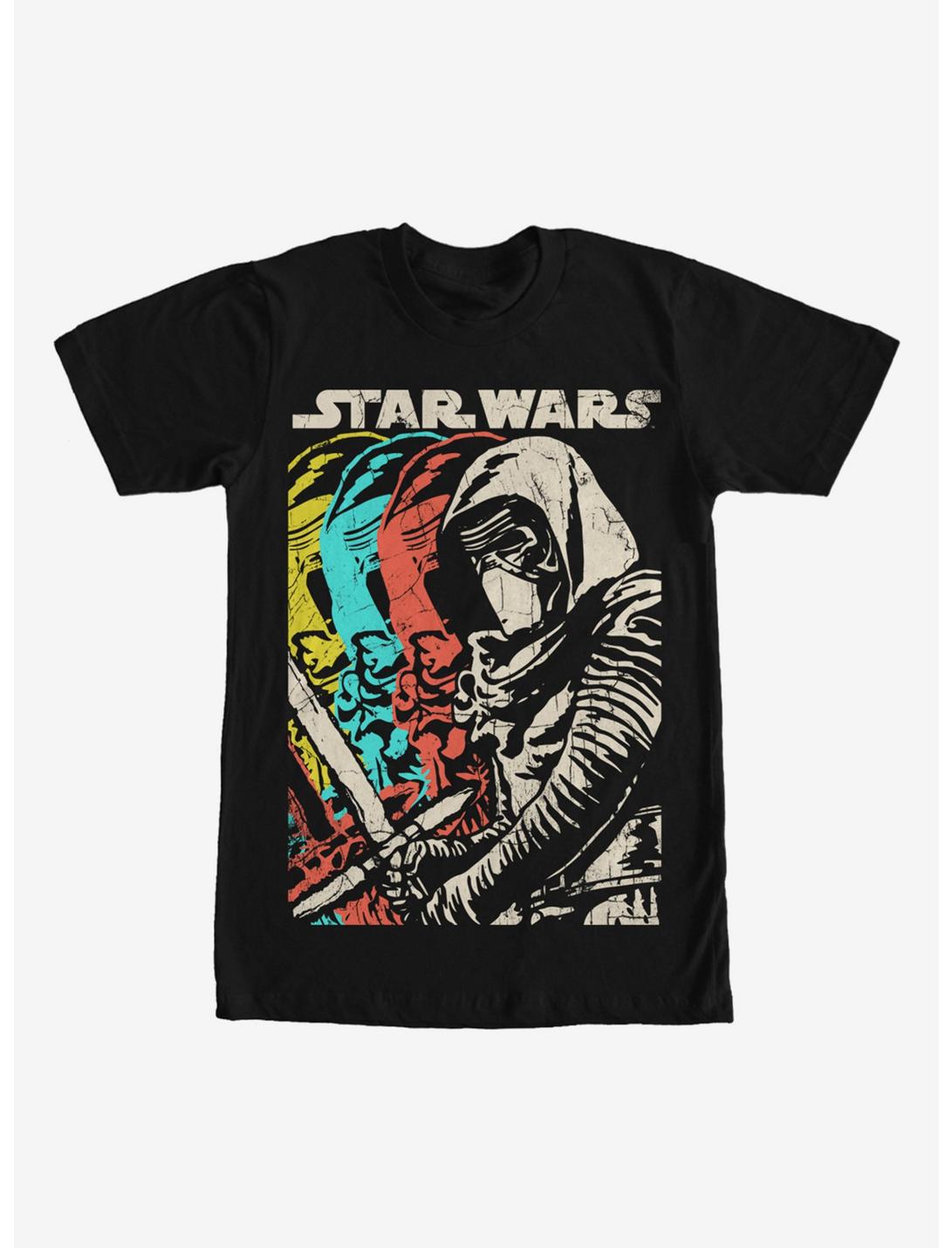 Star Wars Episode VII The Force Awakens Kylo Ren Copies T-Shirt, BLACK, hi-res