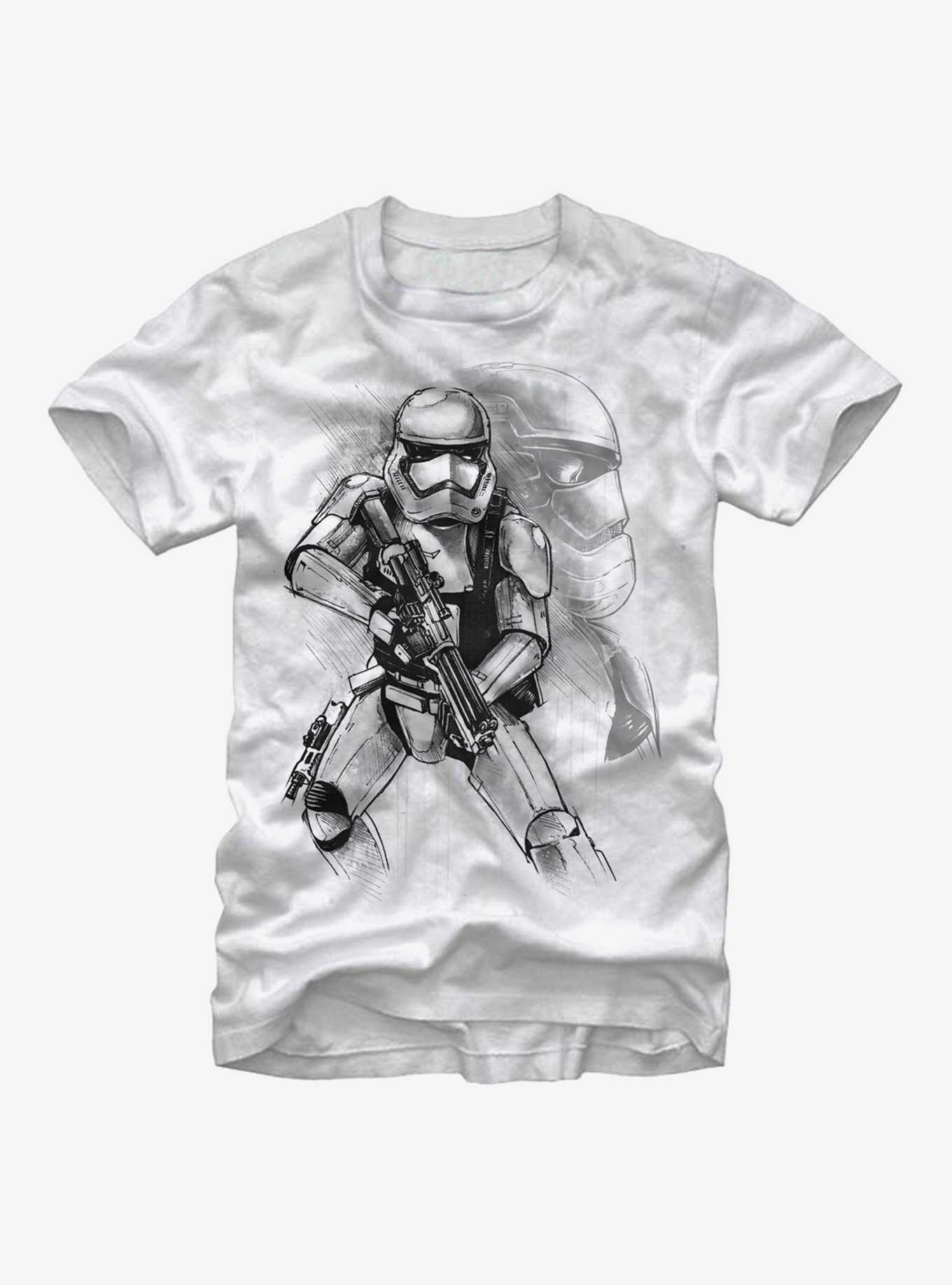 Star Wars First Order Stormtrooper Sketch T-Shirt, , hi-res