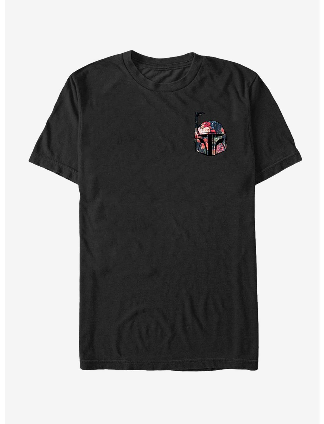 Star Wars Mini Floral Print Boba Fett T-Shirt, BLACK, hi-res
