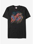 Marvel Spider-Man Web Leap T-Shirt, BLACK, hi-res