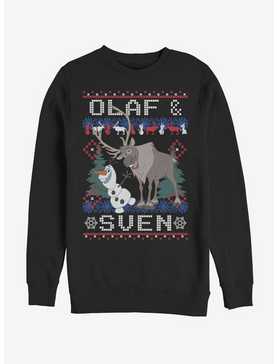 Frozen Ugly Christmas Sweater Olaf Sven Sweatshirt, , hi-res