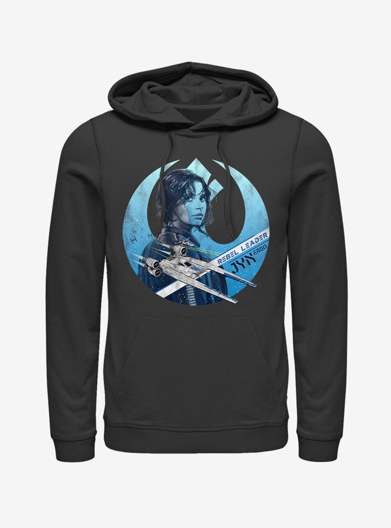 Star Wars Jyn Erso Rebel Crest Hoodie, BLACK, hi-res