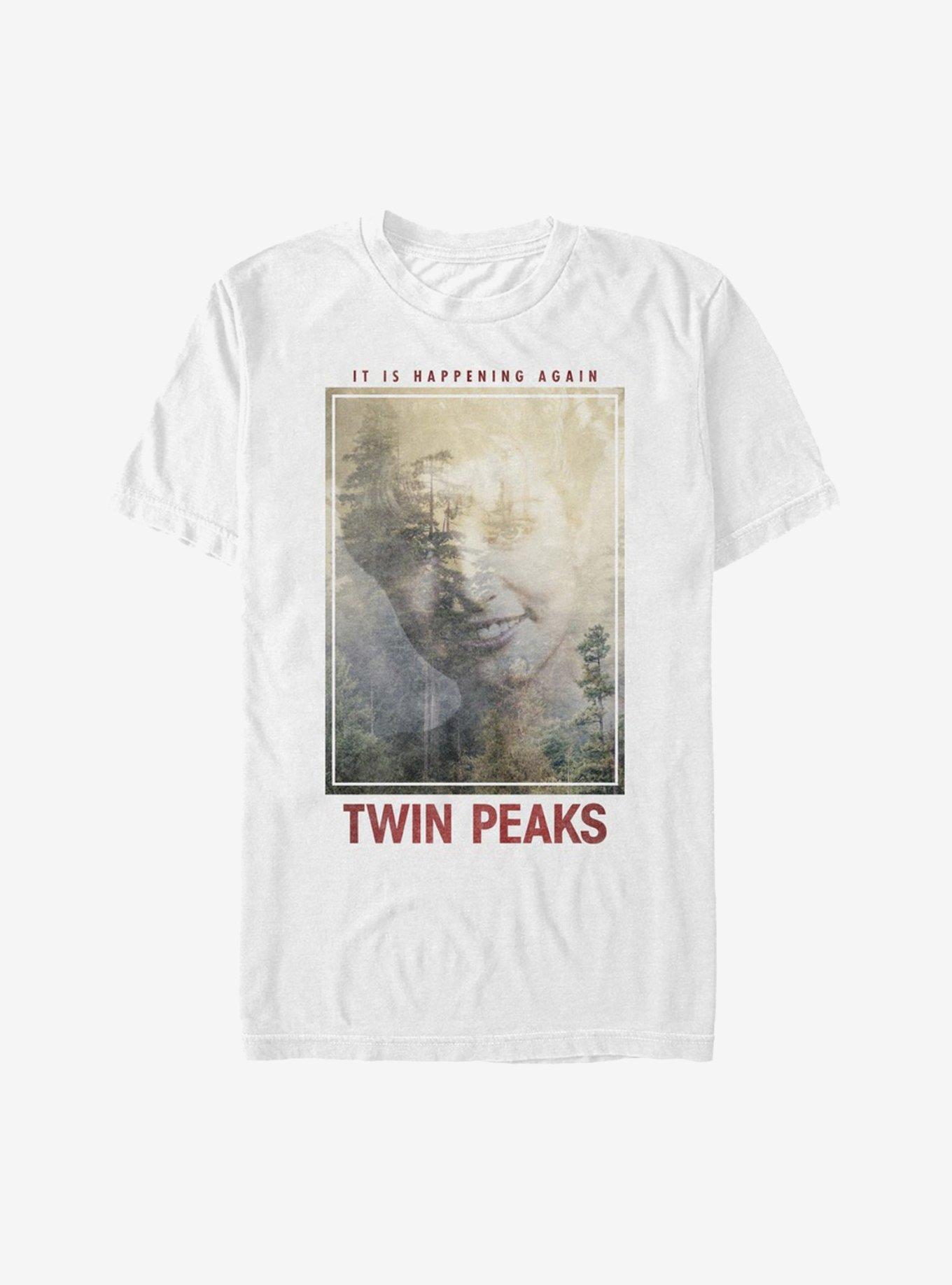 Twin Peaks Happening Again T-Shirt, WHITE, hi-res