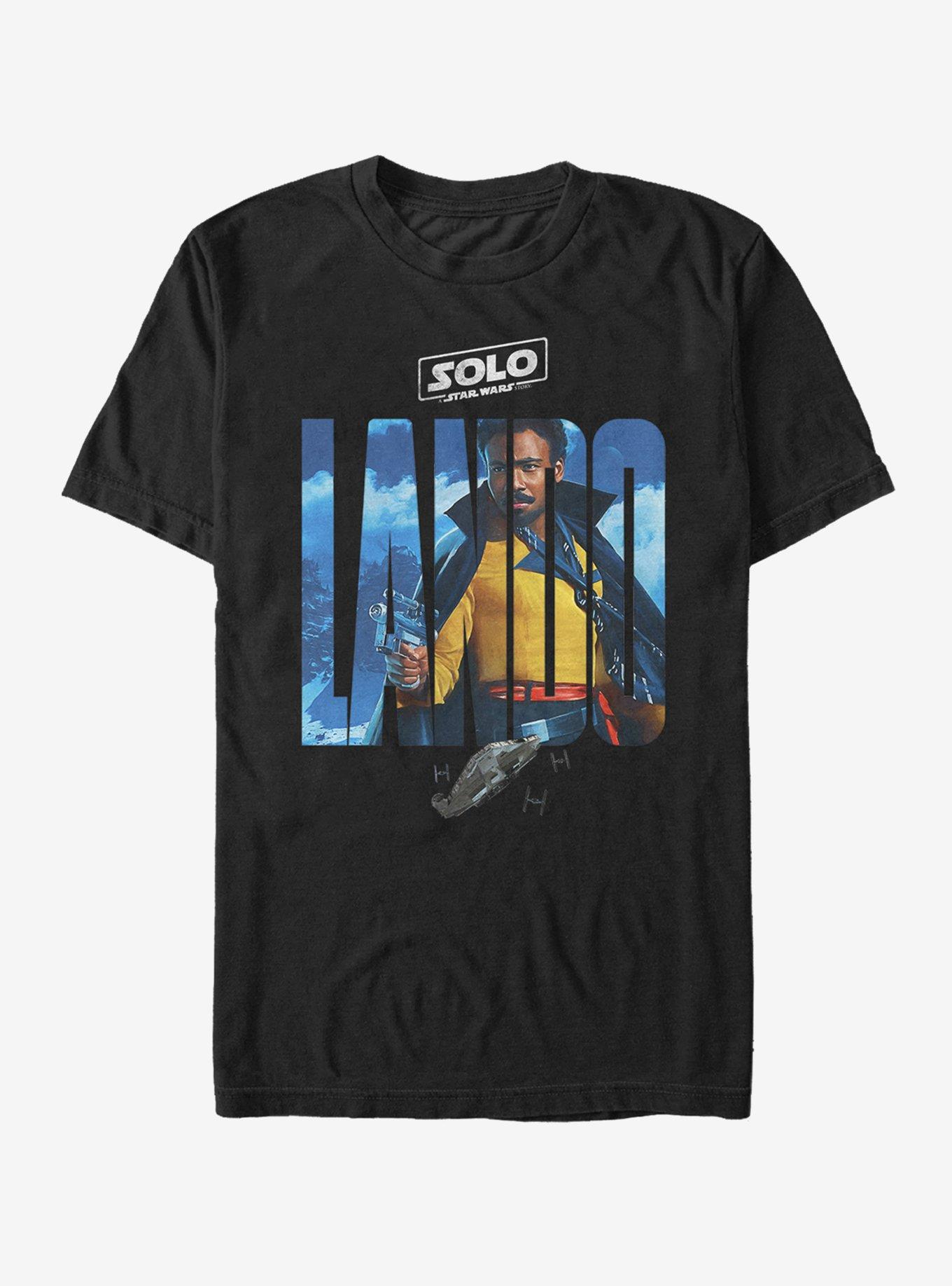 Star Wars Lando Movie Poster T-Shirt, BLACK, hi-res