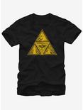 Nintendo Legend of Zelda Triforce Silhouette T-Shirt, BLACK, hi-res