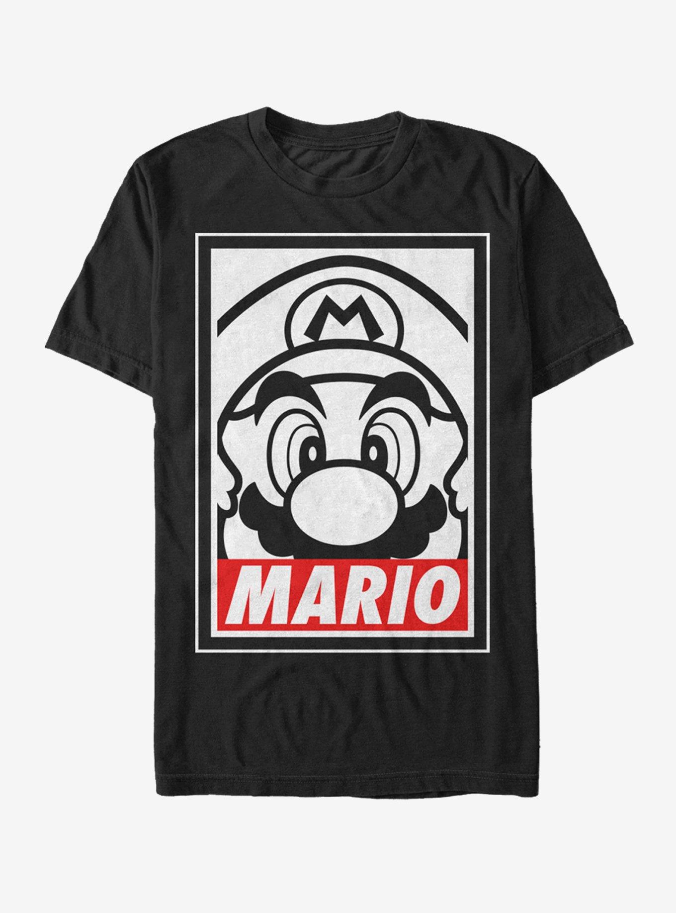 Nintendo Mario Close Up T-Shirt, BLACK, hi-res