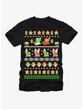Nintendo Super Mario Bros Pattern T-Shirt, , hi-res