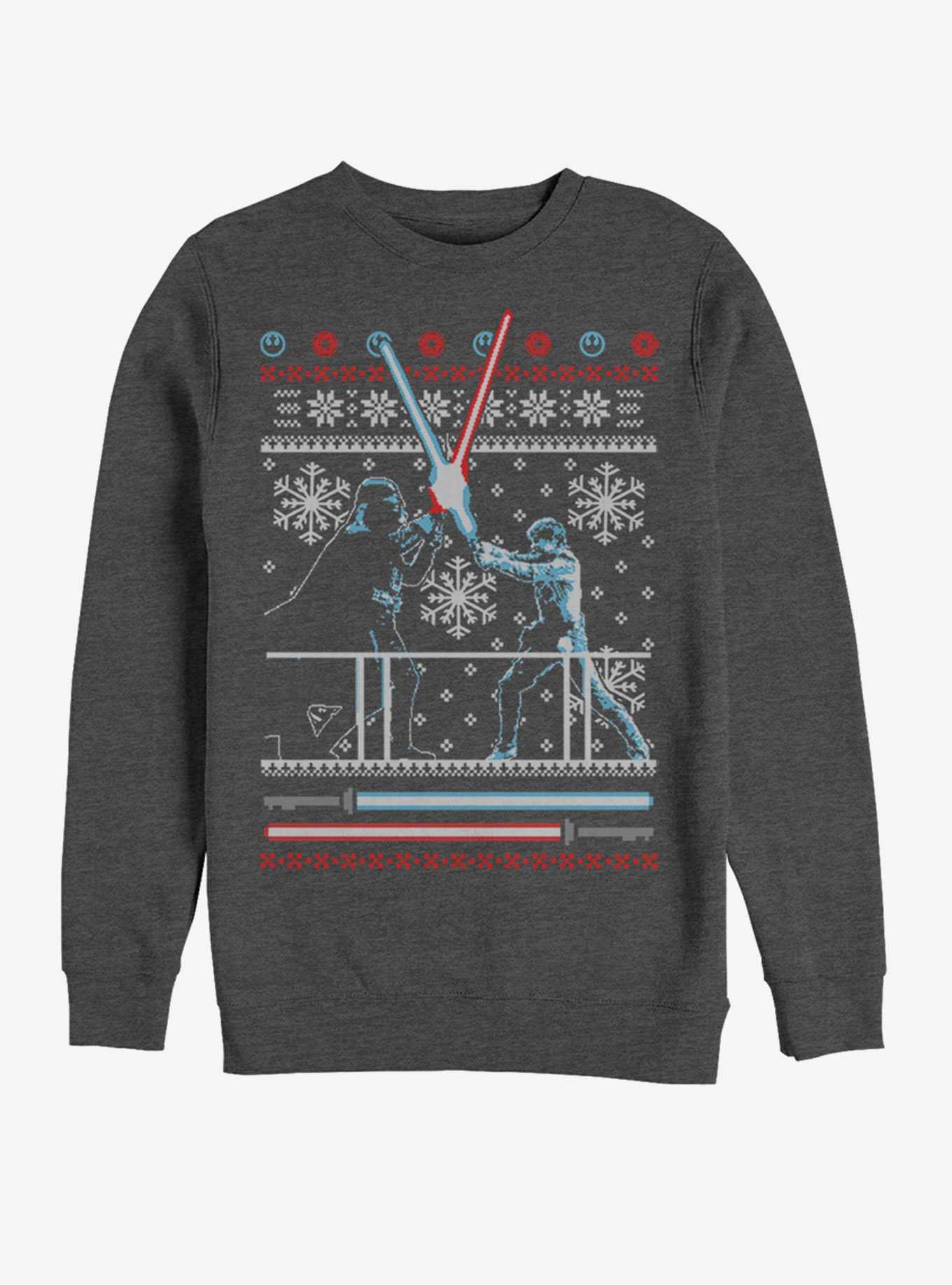 Star Wars Ugly Christmas Sweater Duel Girls Sweatshirt, , hi-res