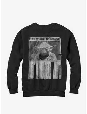 Star Wars Yoda Words of Wisdom Sweatshirt, , hi-res