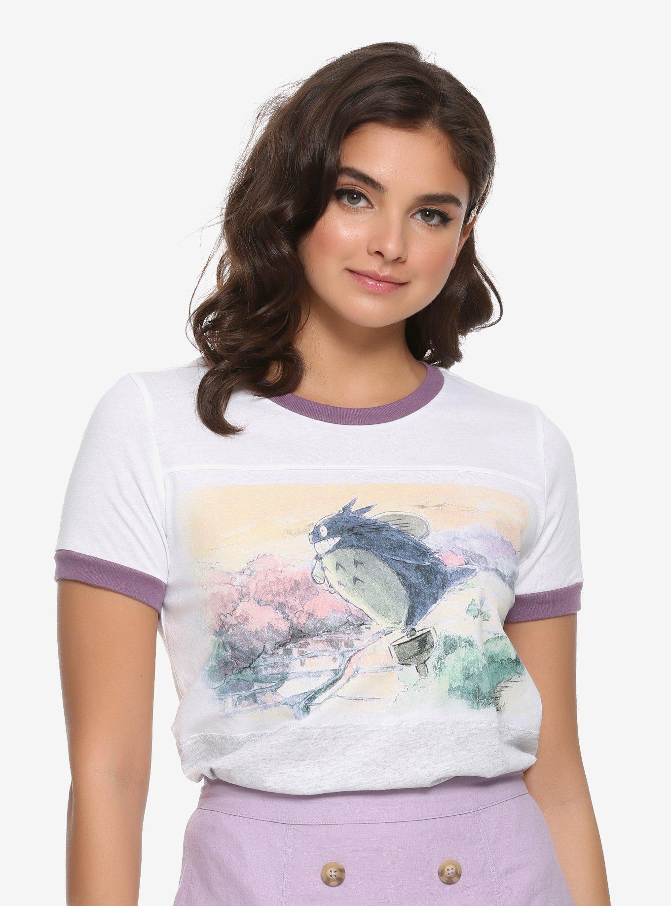 Studio Ghibli My Neighbor Totoro 30th Anniversary Heathered Color-Block T-Shirt, MULTI, hi-res
