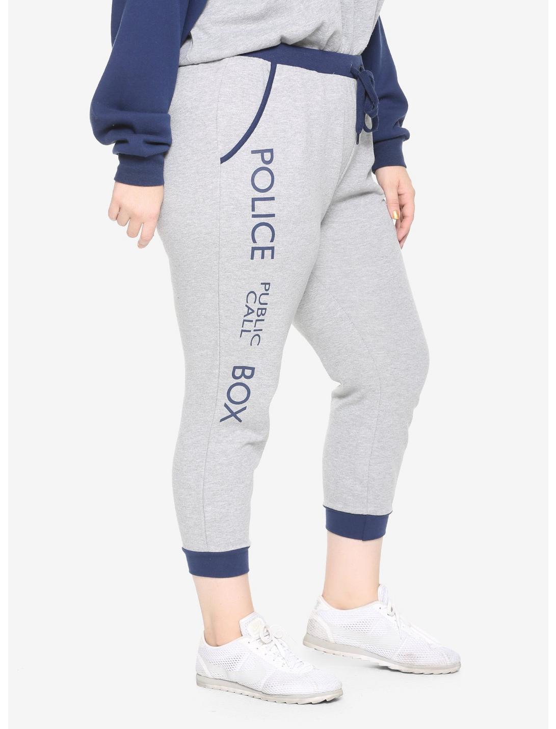 Doctor Who Police Call Box Jogger Pants Plus Size, MULTI, hi-res