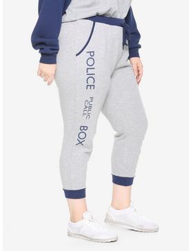 Plus Size Doctor Who Police Call Box Jogger Pants Plus Size, , hi-res