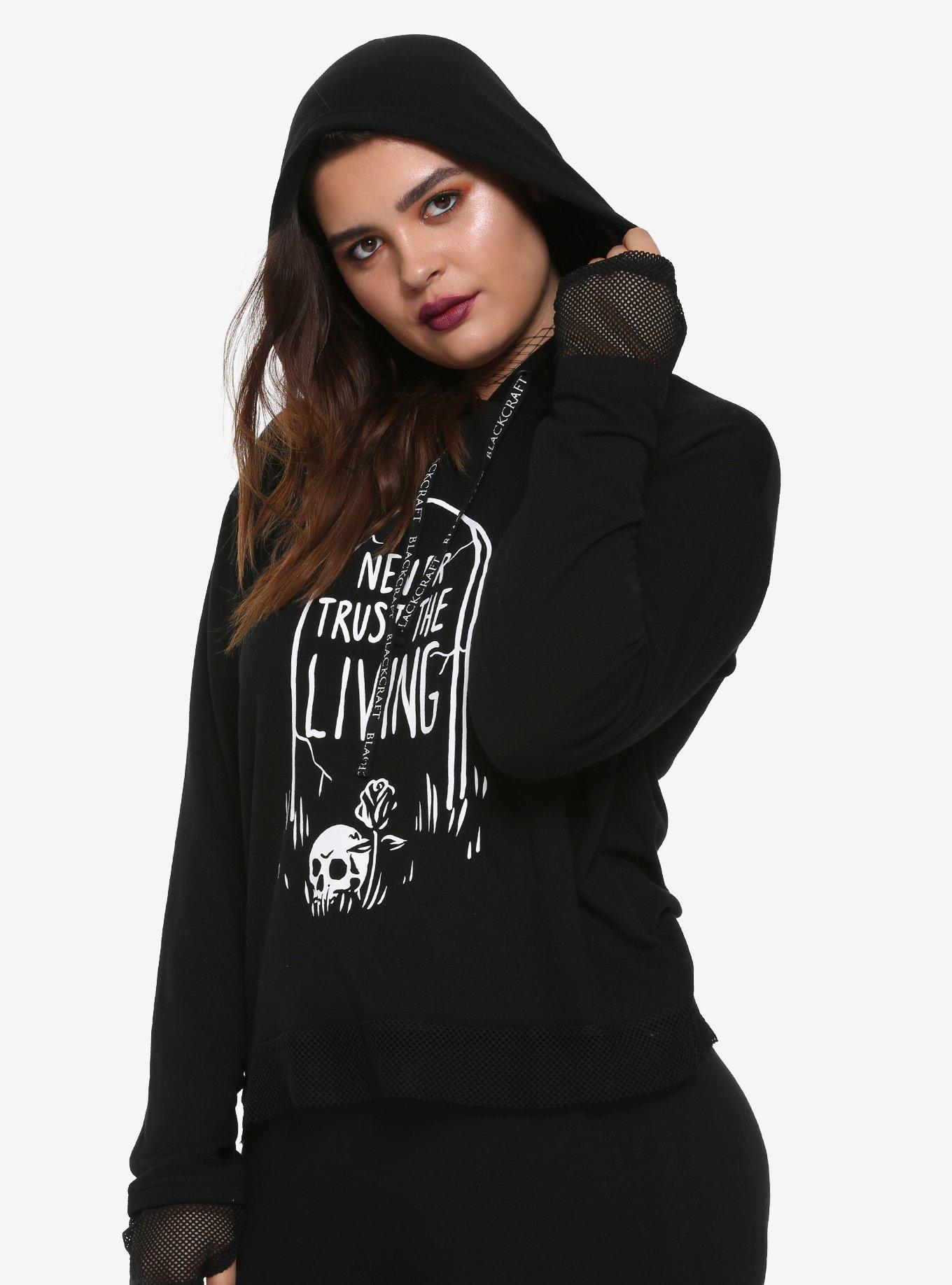 BlackCraft Never Trust The Living Tombstone Girls Hoodie Plus Size ...