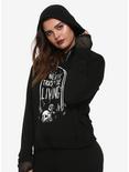 BlackCraft Never Trust The Living Tombstone Girls Hoodie Plus Size, BLACK, hi-res
