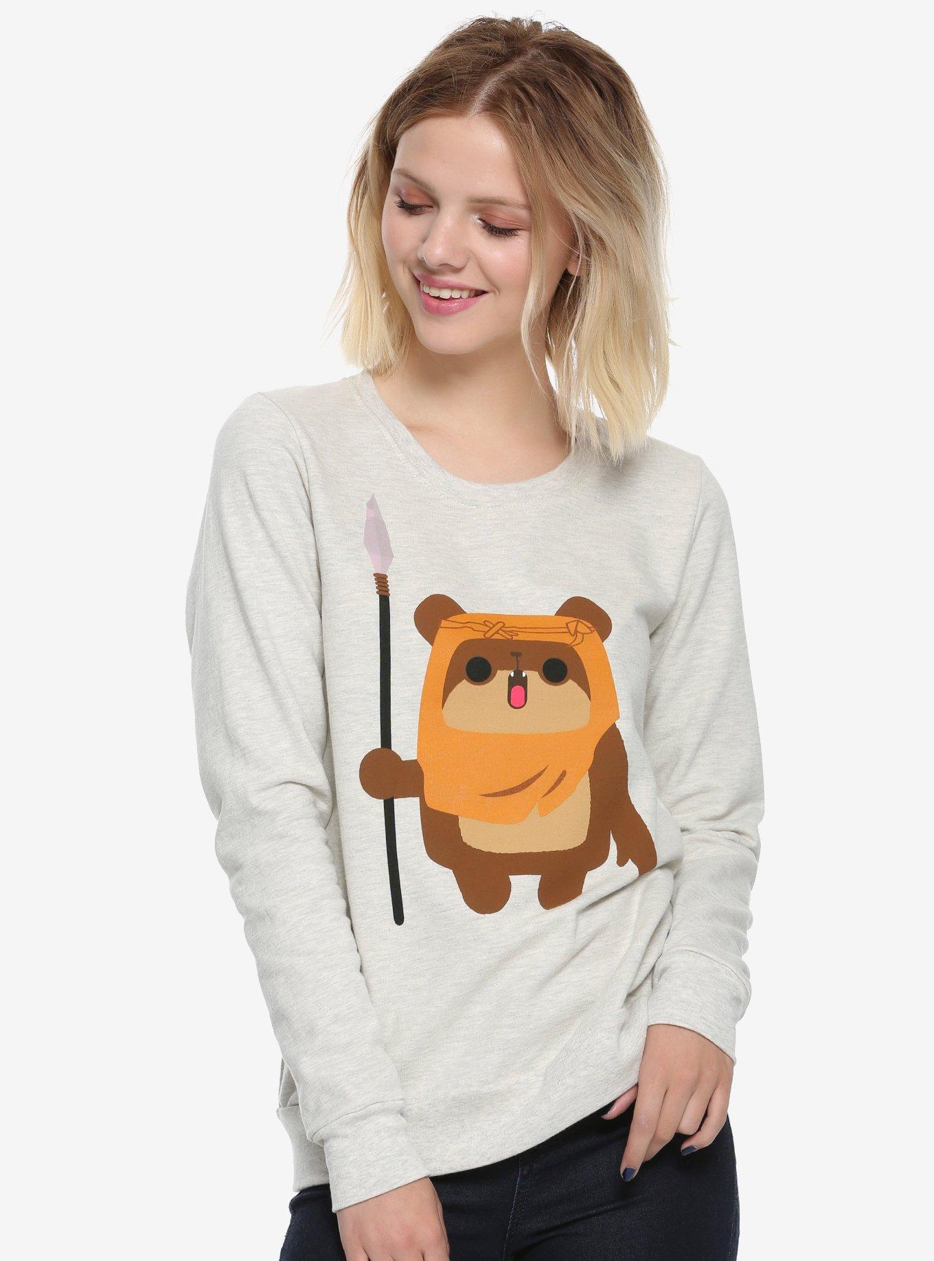 Star Wars Chibi Ewok Sweatshirt, HEATHER GREY, hi-res
