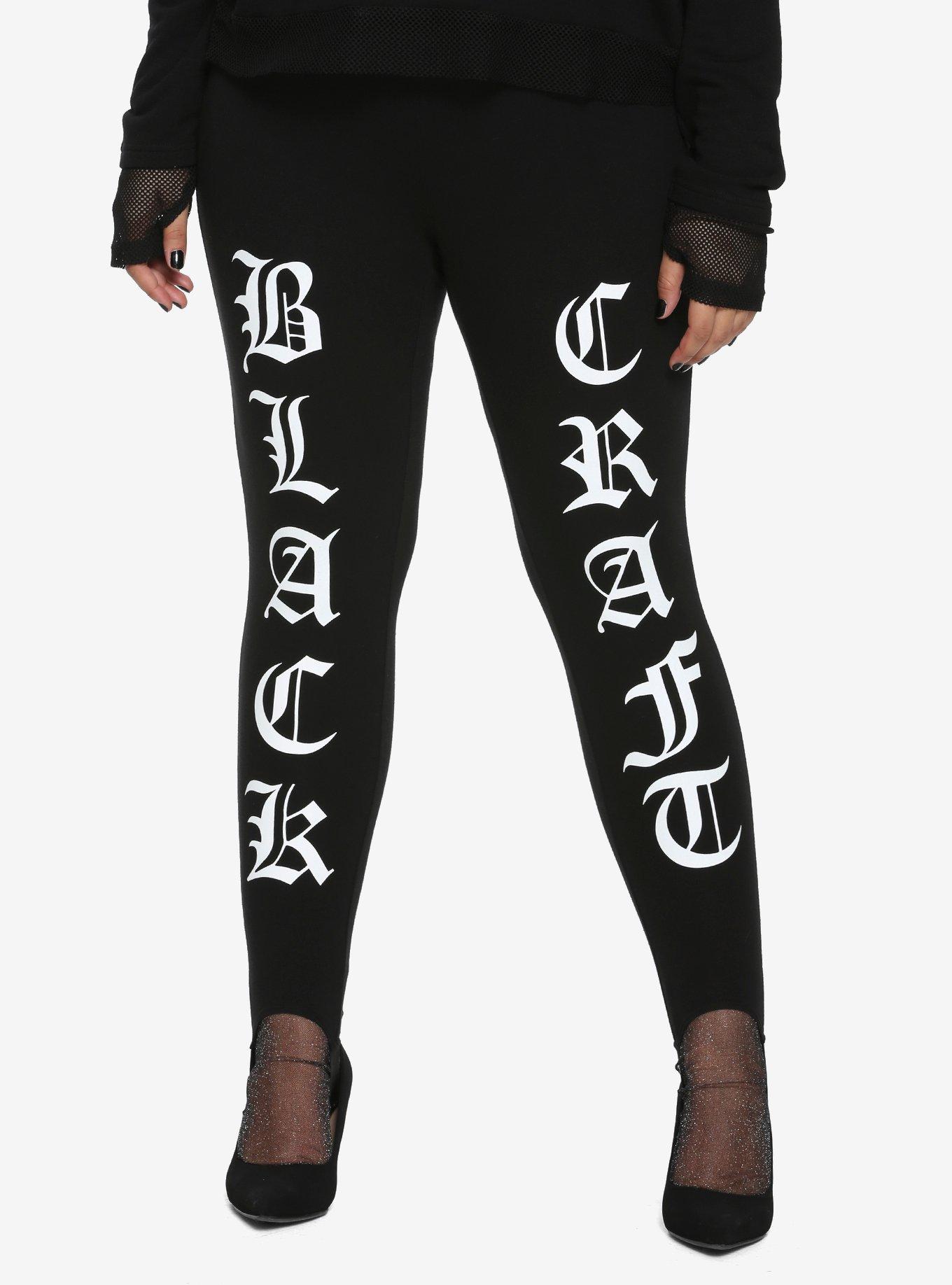 BlackCraft Stirrup Leggings Plus Size Hot Topic Exclusive, BLACK, hi-res