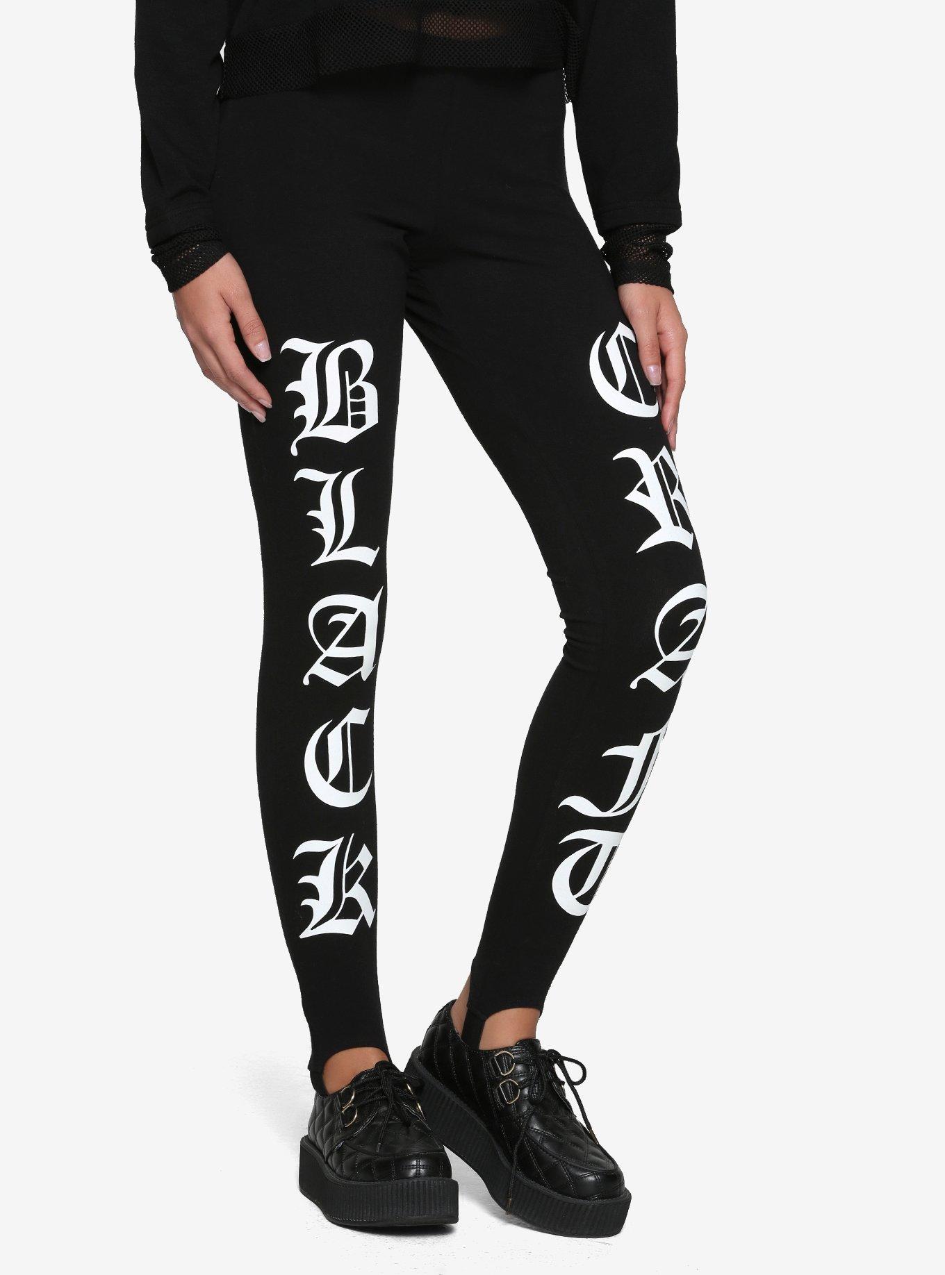 BlackCraft Stirrup Leggings Hot Topic Exclusive, BLACK, hi-res