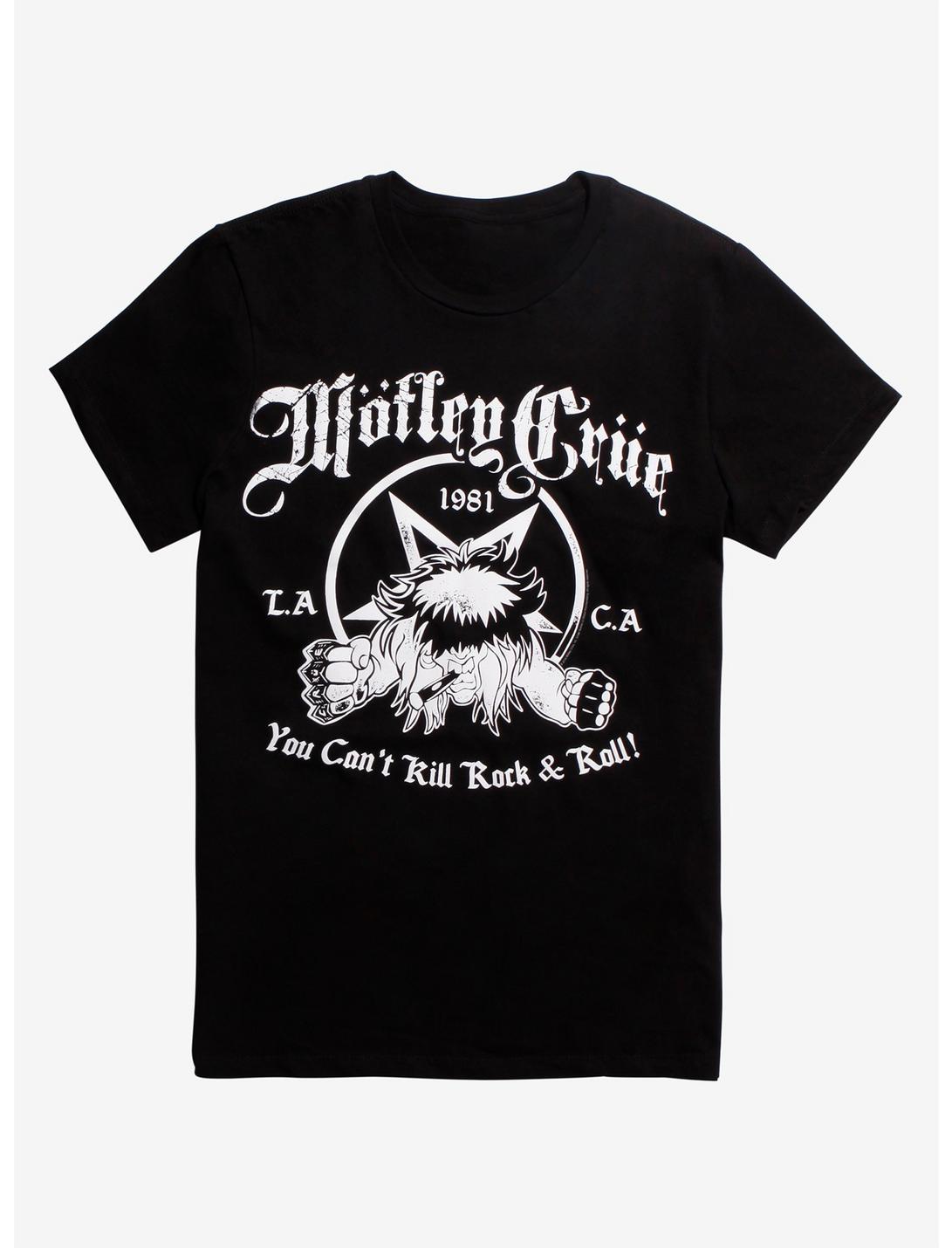 Motley Crue You Can't Kill Rock & Roll T-Shirt, BLACK, hi-res