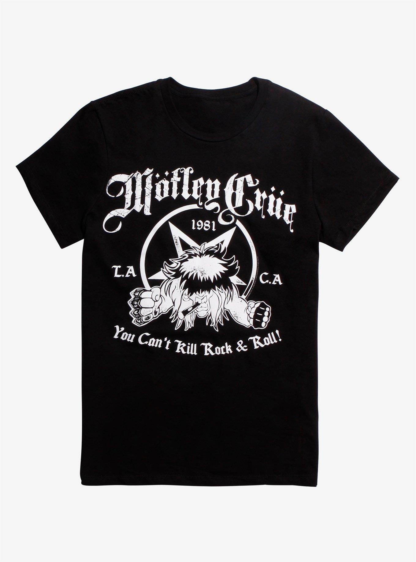 Motley Crue You Can't Kill Rock & Roll T-Shirt, BLACK, hi-res