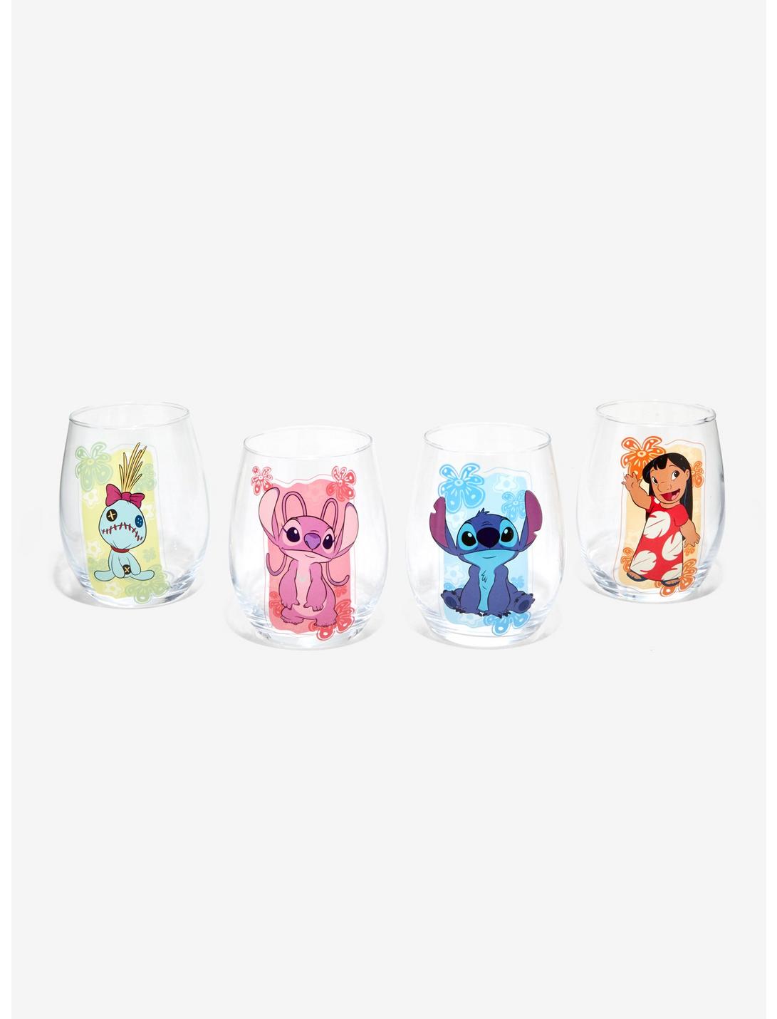 Disney Lilo & Stitch Stemless Wine Glass Set, , hi-res