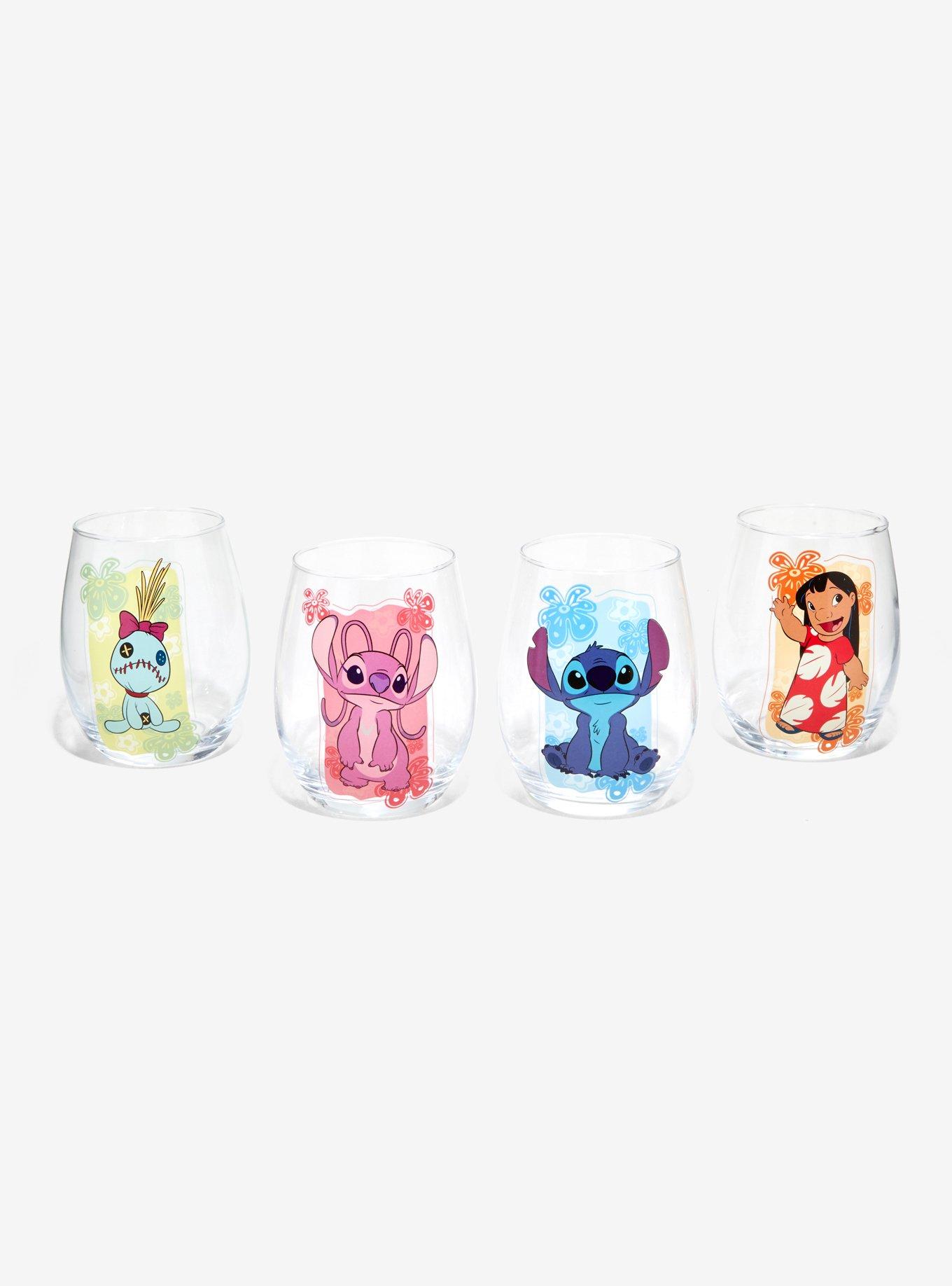 Disney Lilo & Stitch Stemless Wine Glass Set, , hi-res