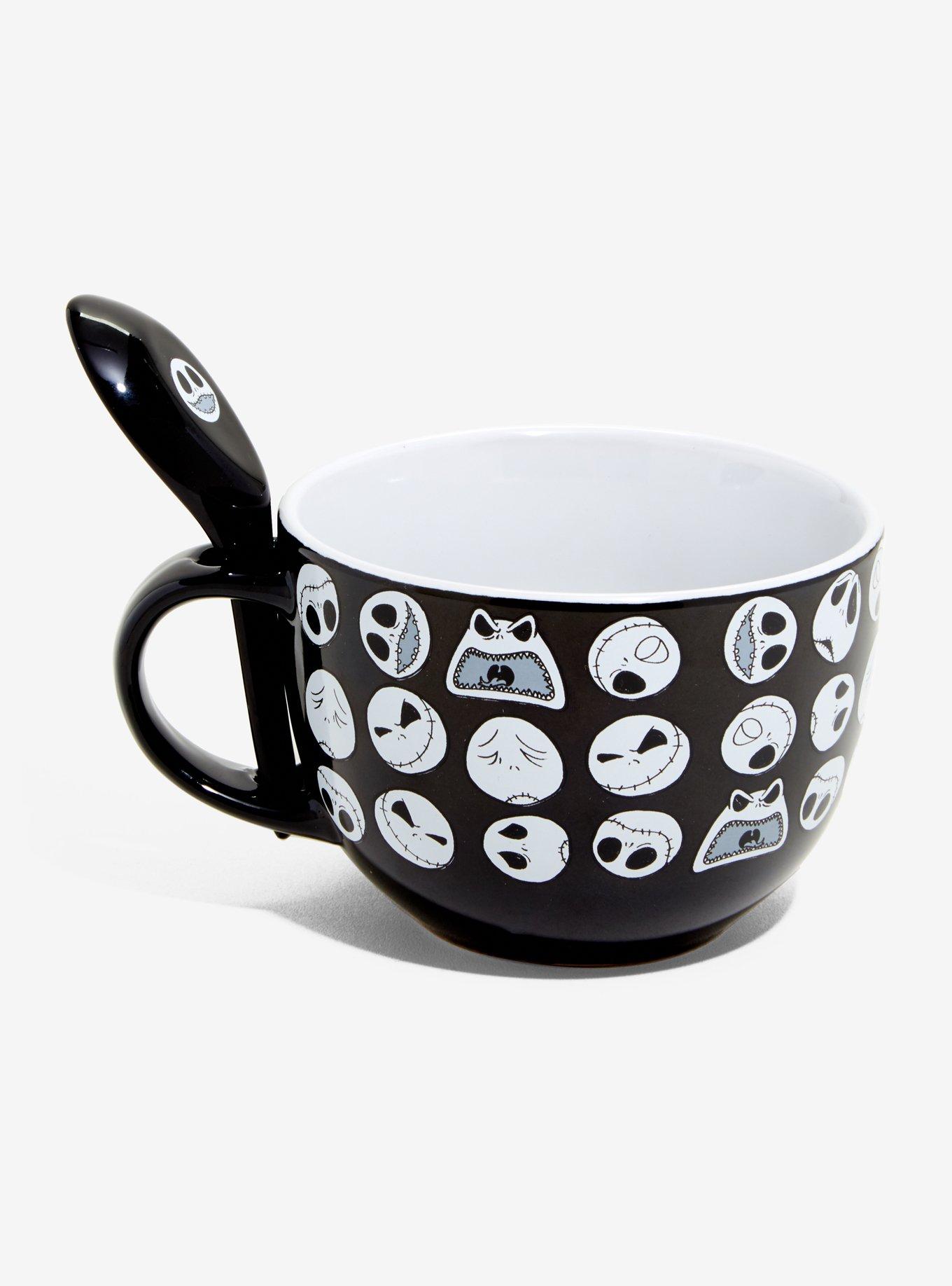 The Nightmare Before Christmas Jack Faces Soup Mug & Spoon Set, , hi-res