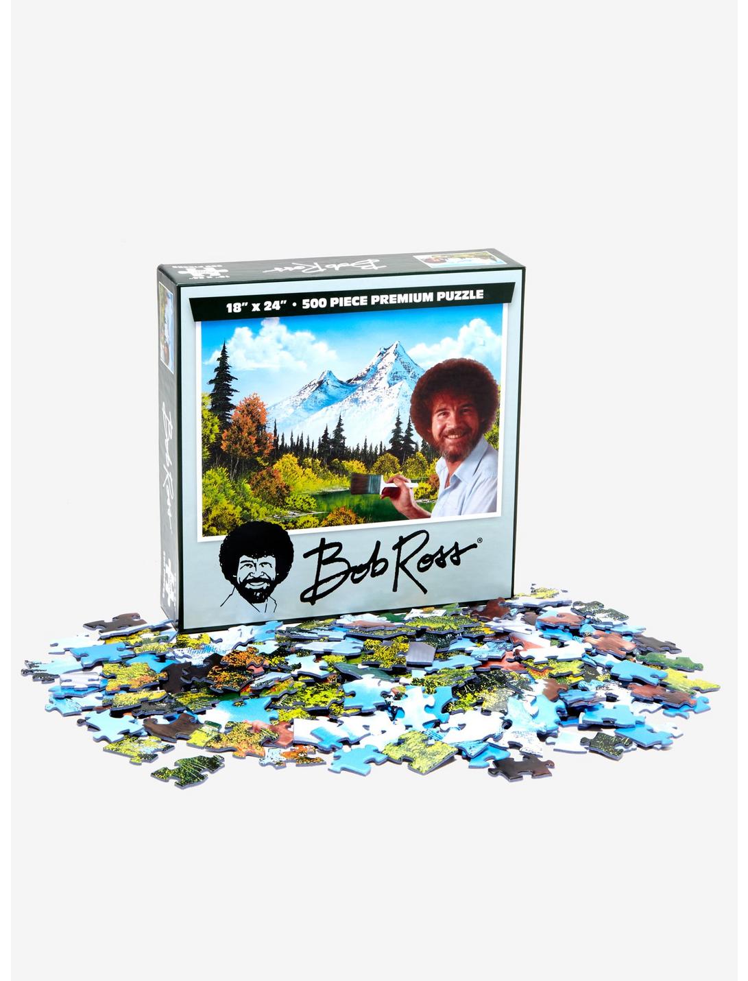 Bob Ross Mountain Painting Puzzle, , hi-res