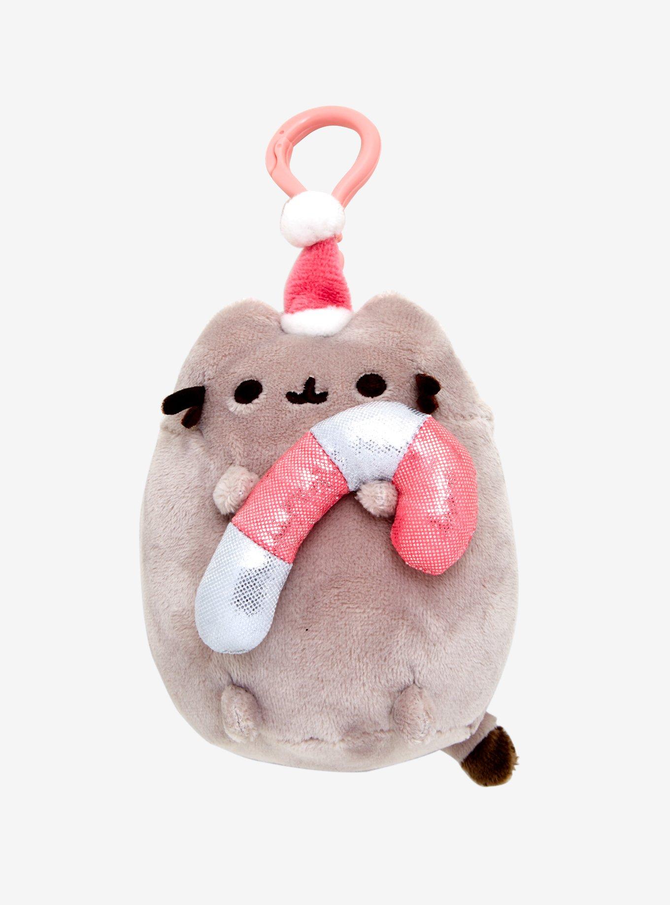 Pusheen Candy Cane Plush Key Chain, , hi-res