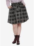 Supernatural Pentagram Plaid Skirt Plus Size Hot Topic Exclusive, PLAID, hi-res