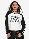 BlackCraft Witches Do It Better Girls Raglan Plus Size, BLACK, hi-res