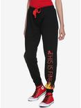 This Is Fine Fire Girls Jogger Pants, BLACK, hi-res
