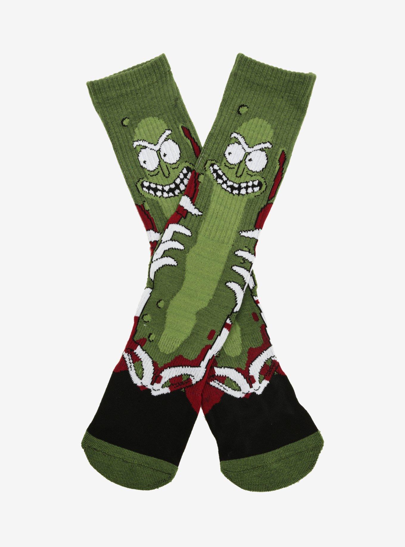 Rick And Morty Battle Pickle Rick Socks - BoxLunch Exclusive, , hi-res