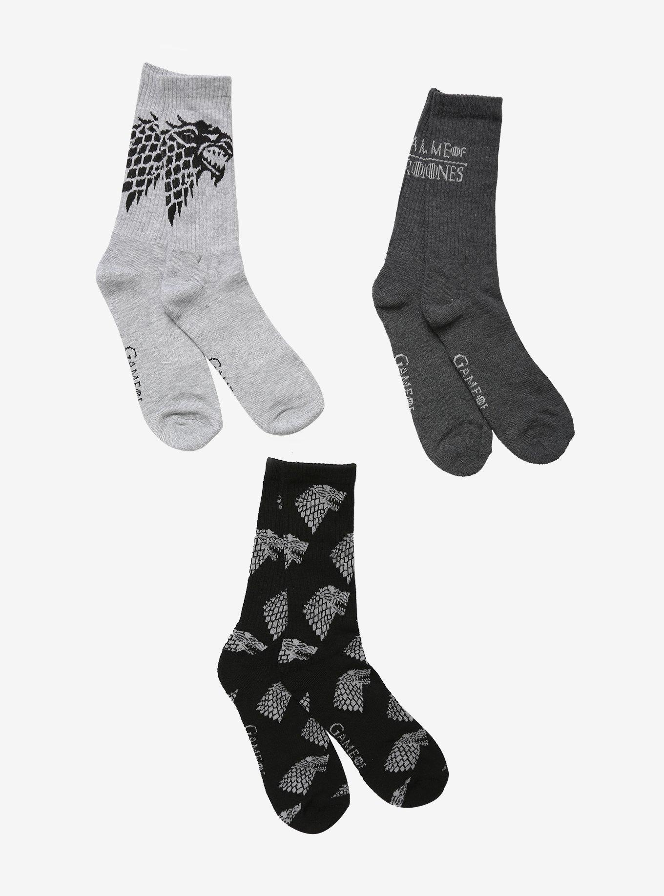 Game Of Thrones House Stark Socks, , hi-res