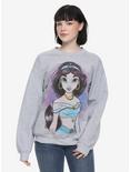 Disney Aladdin Jasmine Sketch Girls Sweatshirt, GREY, hi-res