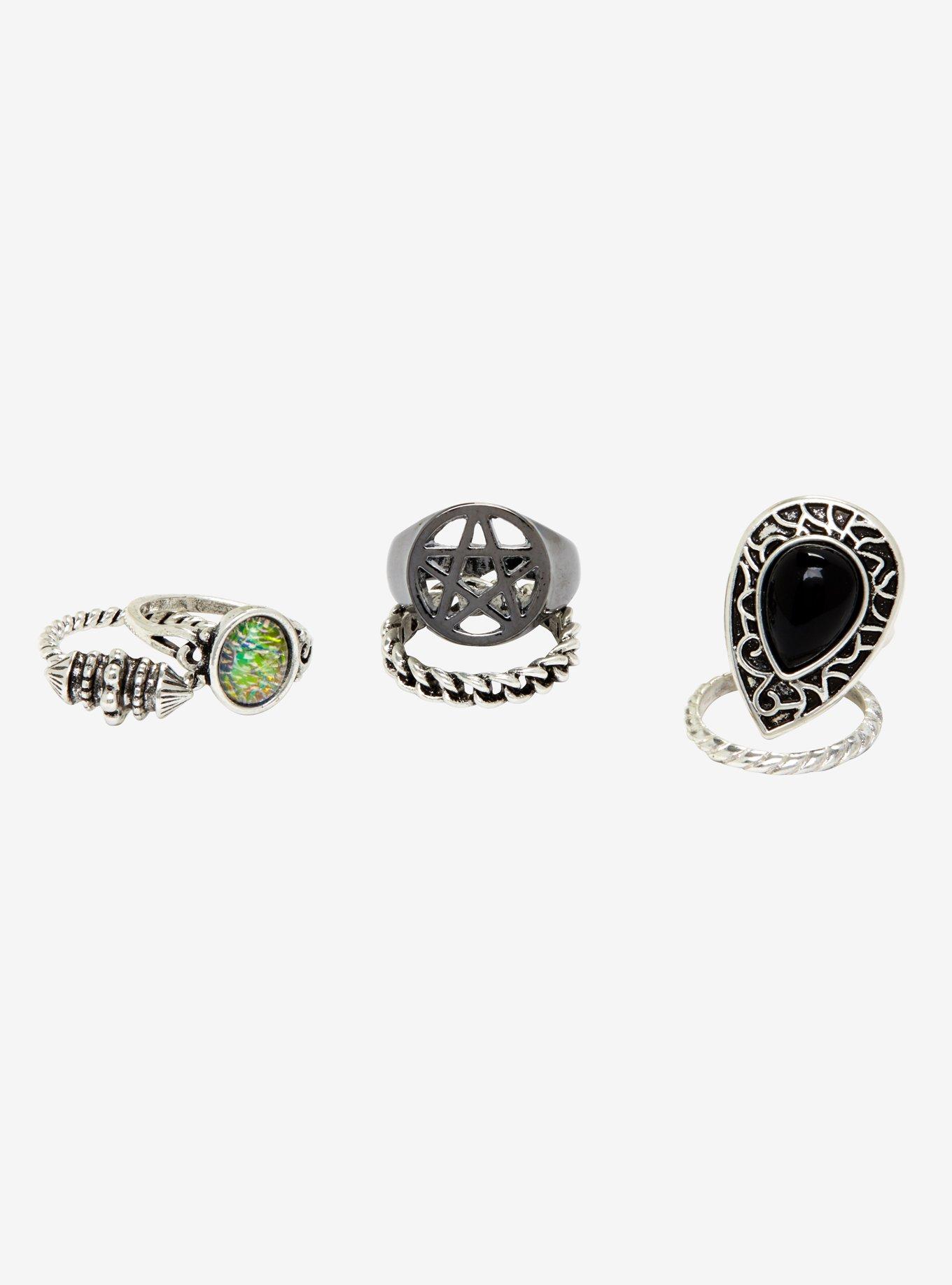 Blackheart Witchy Ring Set, , hi-res