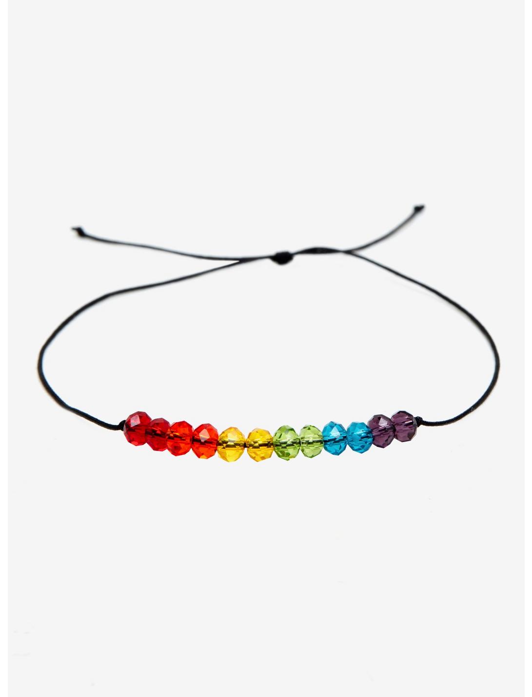 Blackheart Rainbow Cord Bracelet, , hi-res