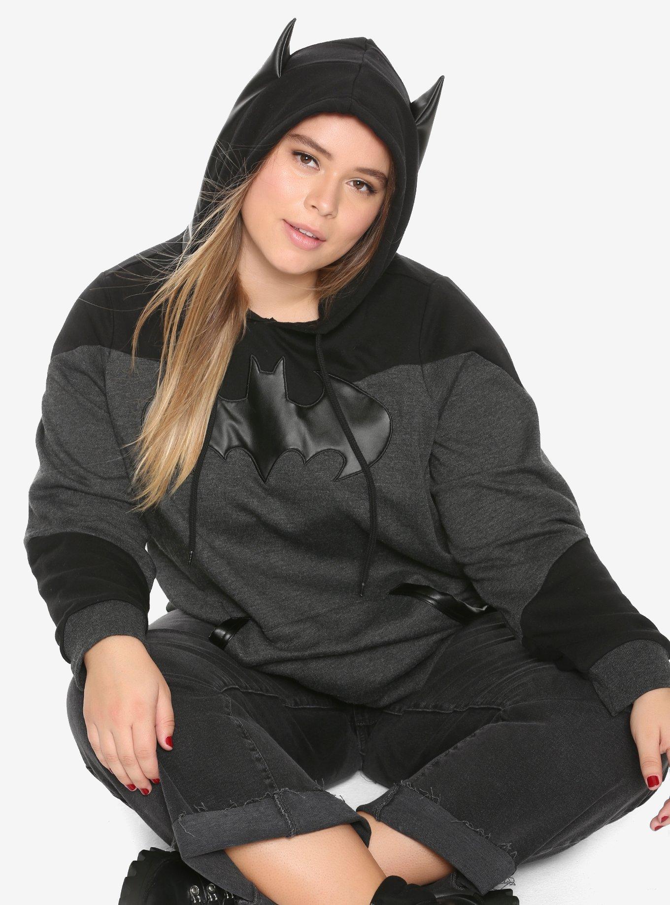 DC Comics Batman Cosplay Hoodie Plus Size, MULTI, hi-res