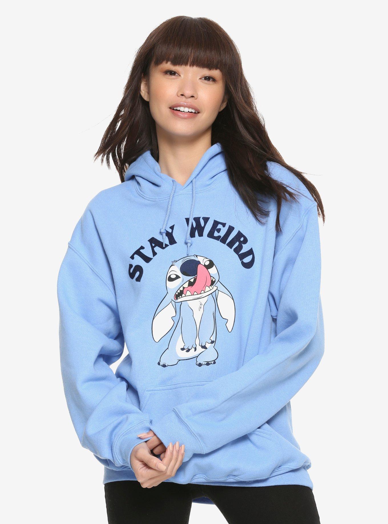 Disney Lilo & Stitch Stay Weird Girls Hoodie, BLUE, hi-res